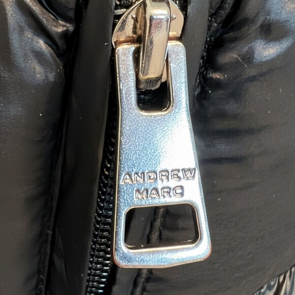 ANDREW MARC Womens Black Packable Duck Down Puffer Jacket Winter Coat 650 Fill-S - Picture 10 of 12